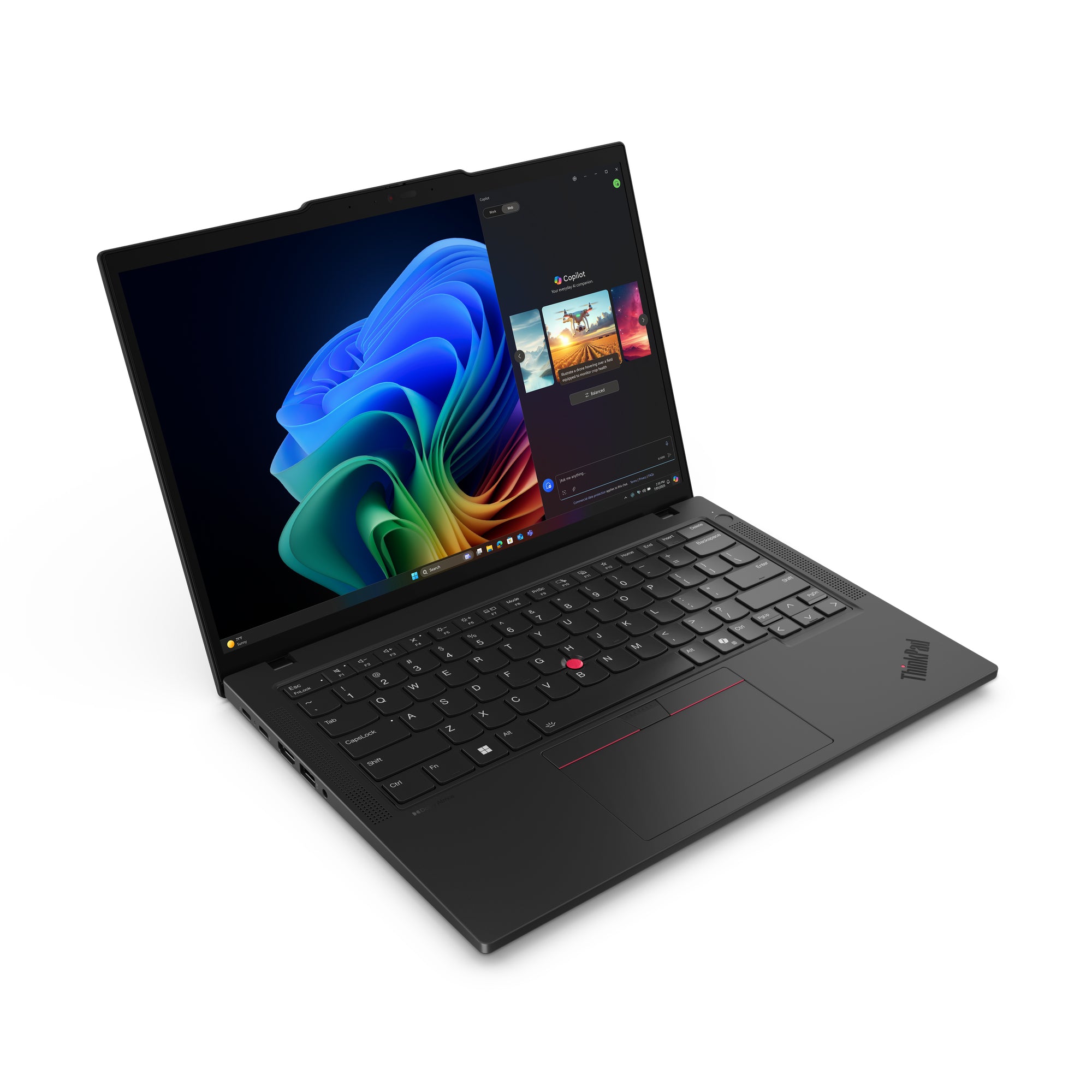 Lenovo ThinkPad T14 Gen 6 (AMD) Copilot+ PC AMD Ryzen AI 7 350 Ordinateur portable 35,6 cm (14") WUXGA 64 Go DDR5-SDRAM 1 To SSD Wi-Fi 7 (802.11be) Windows 11 Pro Allemand Noir
