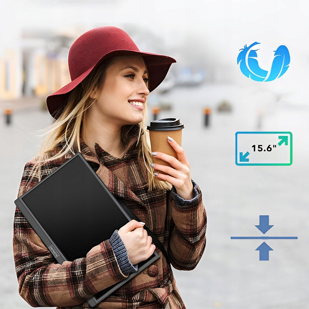 M9P USB-C Full HD 1920x1080 IPS HDR HDMI Moniteur portable pour ordinateur portable 15,6 pouces