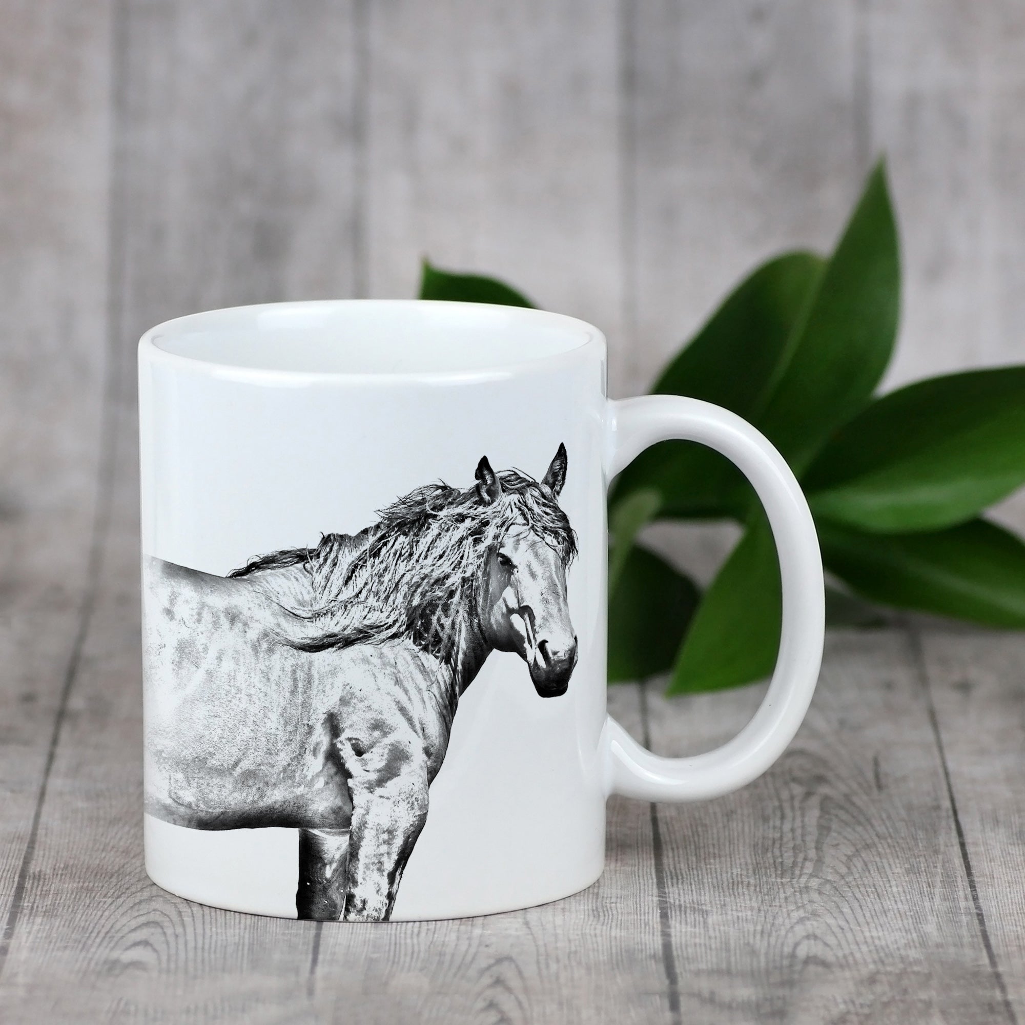 Basque Mountain Horse - cup with a horse, cute cup with graphics, a gift with your photo from the Art-Dog brand