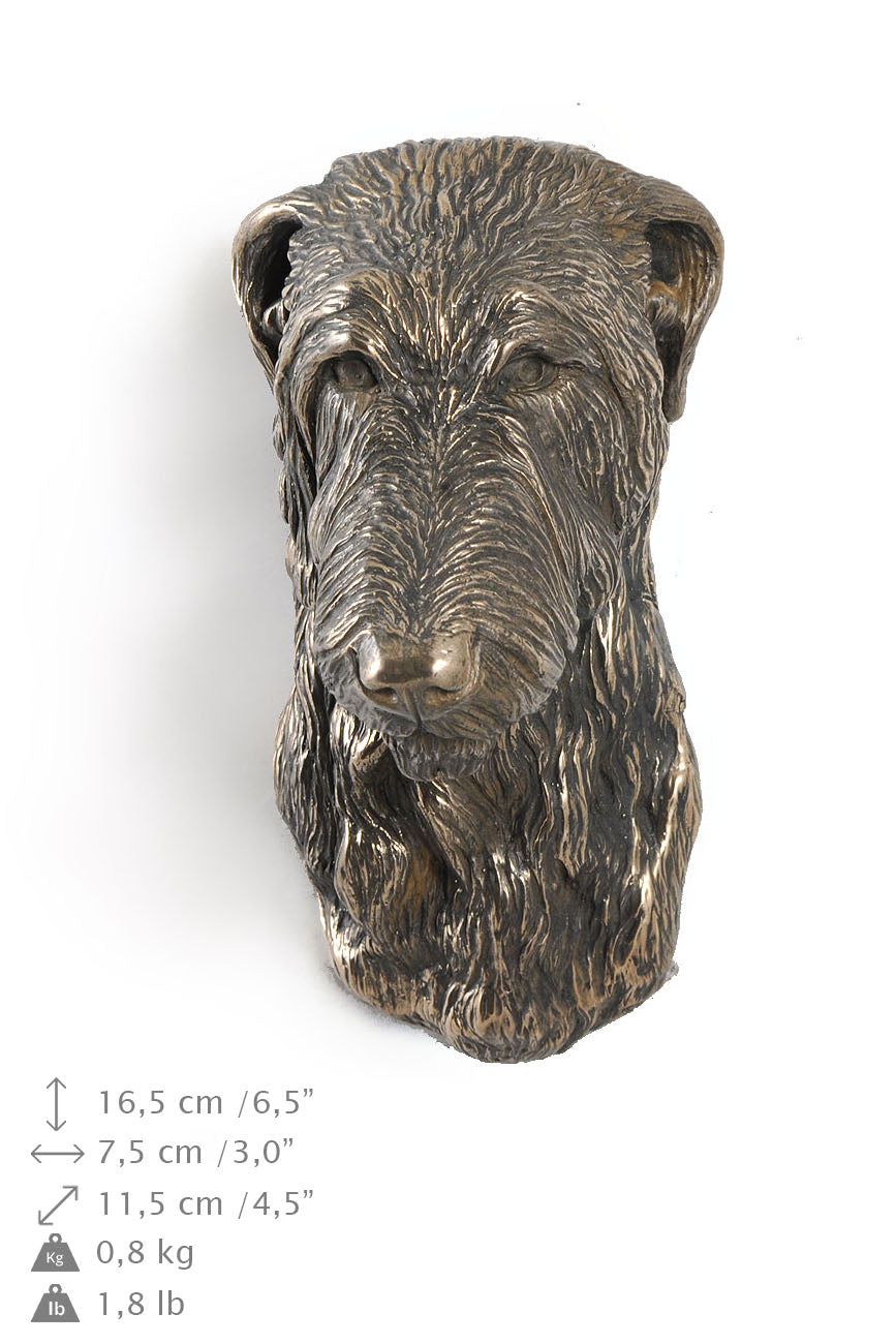 Deerhound, Scottish Deerhound - Dog statue, hanging bust, unique decoration for dog lover by Art-Dog brand