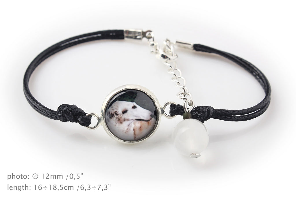 Borzoi, Russian Hunting Sighthound, Russian Wolfhound - bracelet in a box with your photo, feminine jewelry, perfect gift from Art-Dog brand