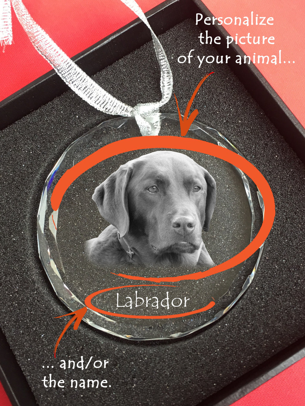Norwegian Lundehund, Norsk Lundehund - crystal bauble with a photo, dog photo in crystal, personalized Christmas tree ornament by Art-Dog brand