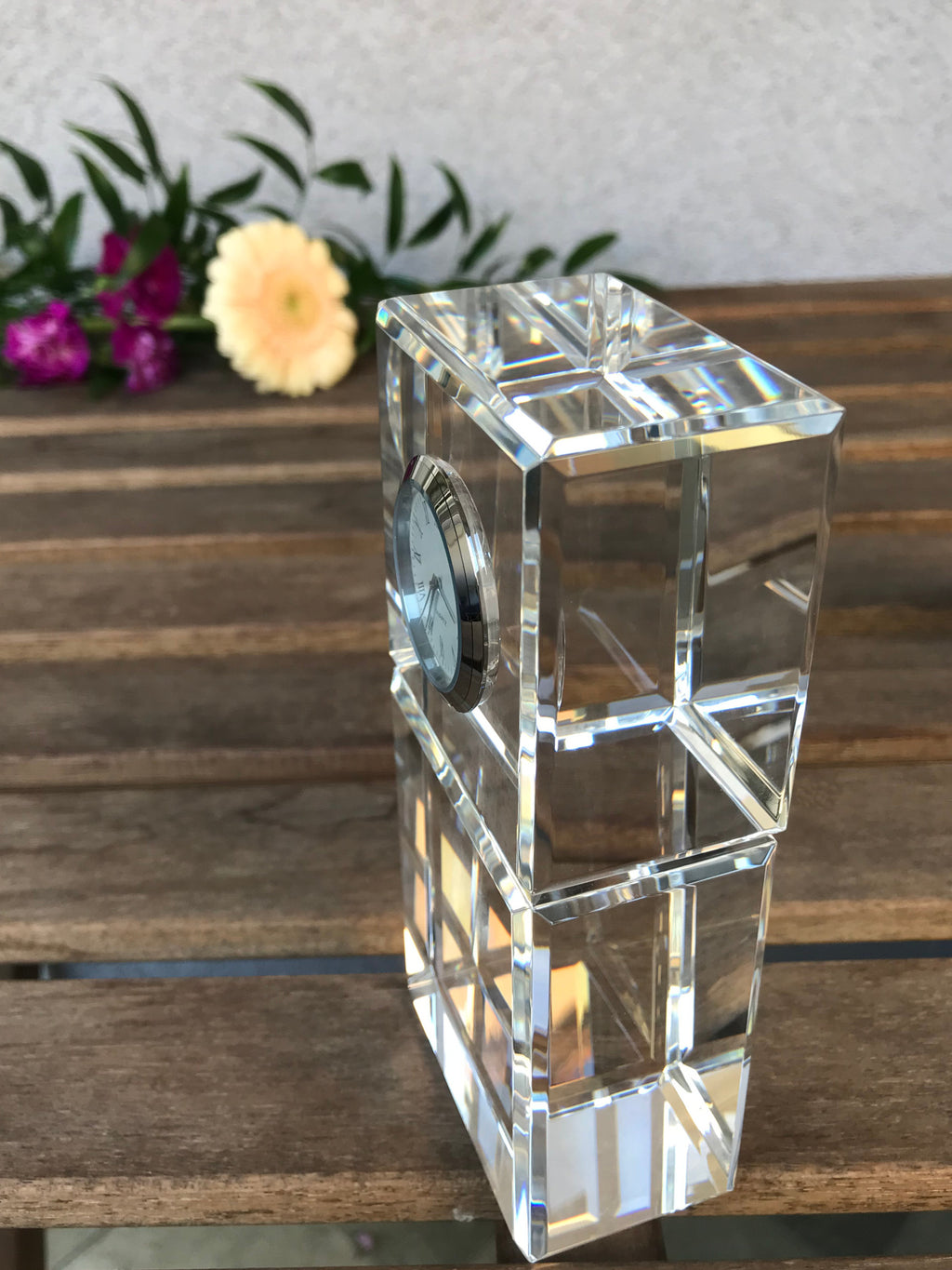 Australian Shepherd - crystal clock with a photo, a photo of a dog in crystal, personalized desk clock by Art-Dog brand