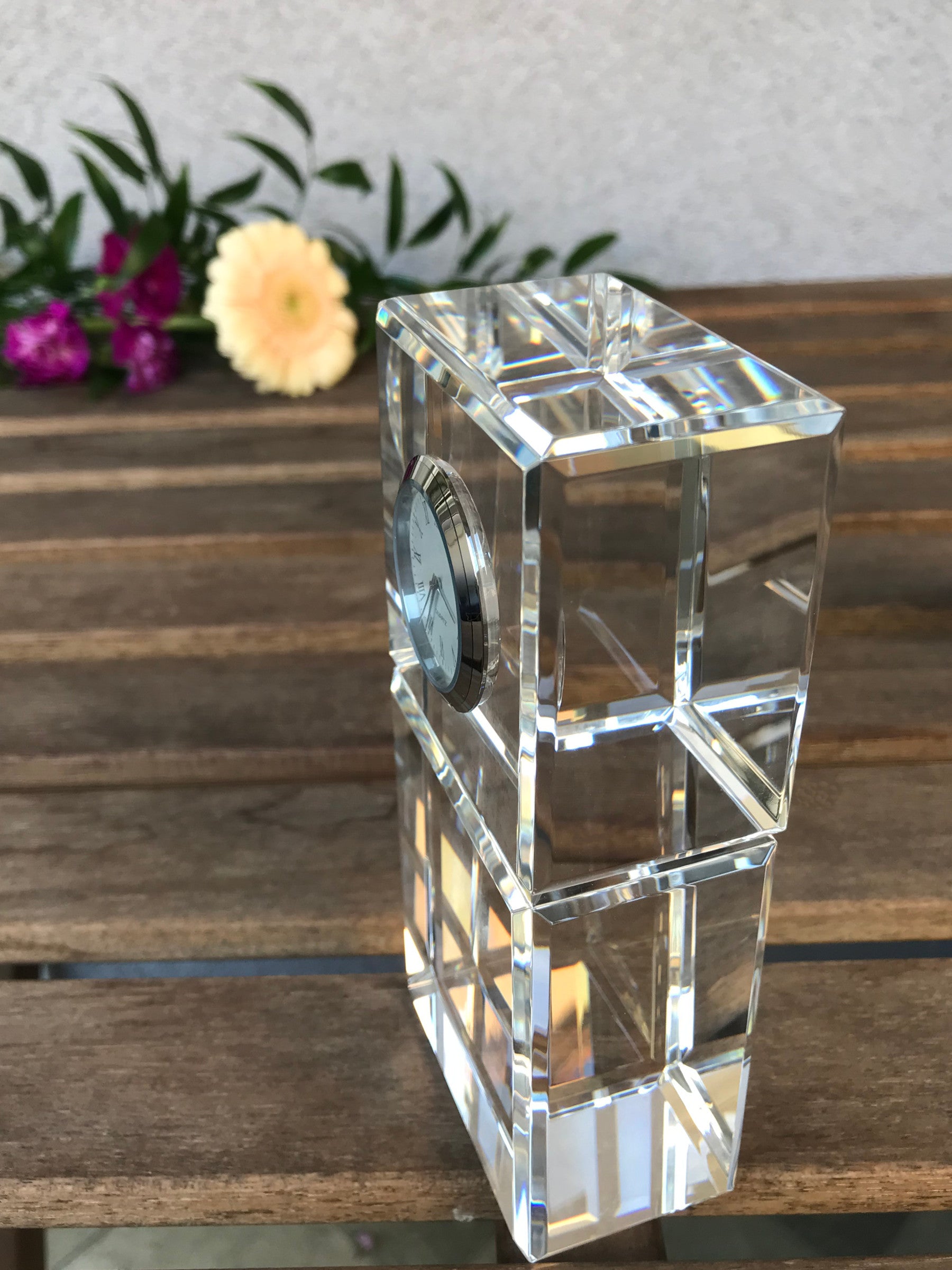 Australian Shepherd - crystal clock with a photo, a photo of a dog in crystal, personalized desk clock by Art-Dog brand