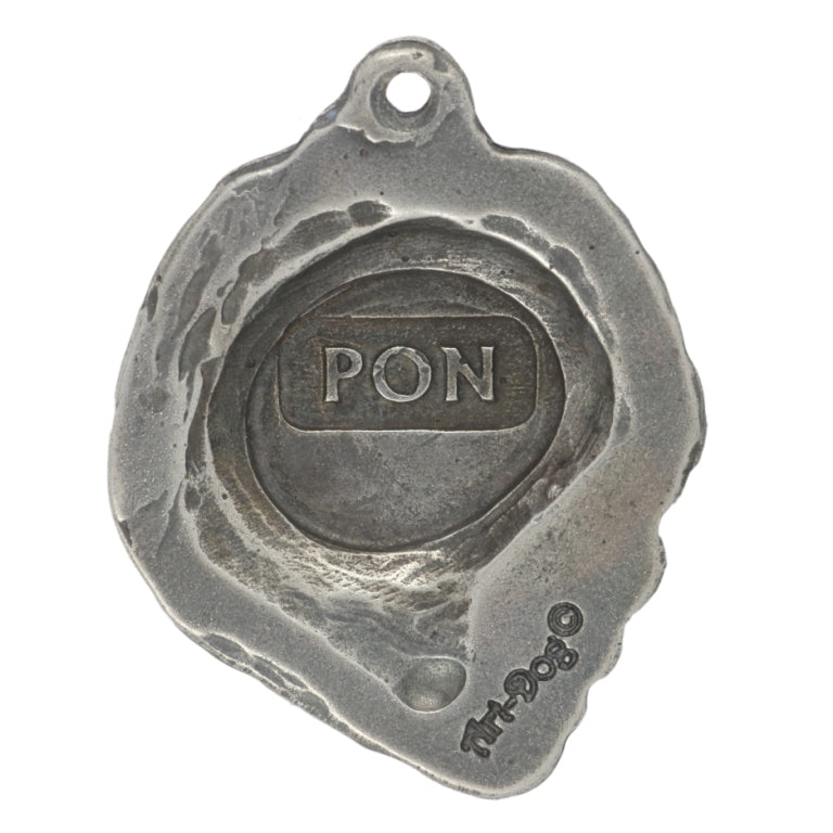 Polish Lowland Sheepdog, PON, Valee Sheepdog - Silver-plated key ring with dog, handbag decoration, backpack pendant by Art-Dog brand