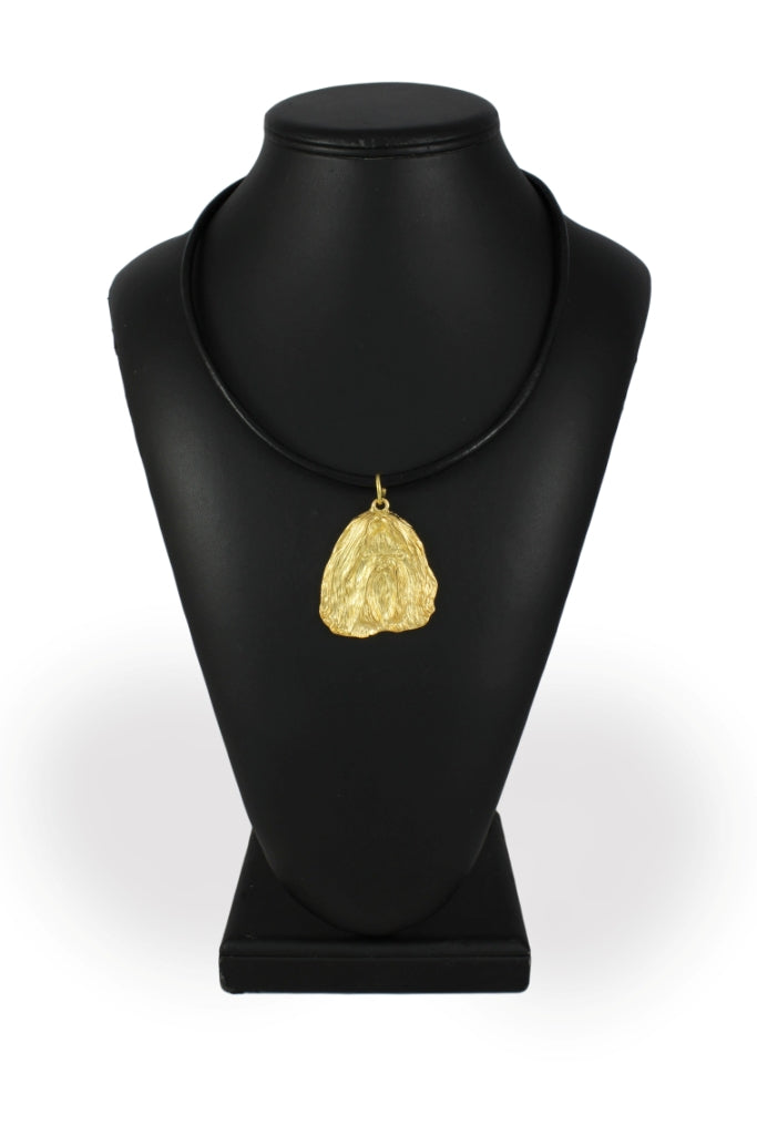 Shih Tzu, Chrysanthemum Dog I - Dog necklace in gift box, gold-plated pendant for dog fan, striking jewellery by Art-Dog