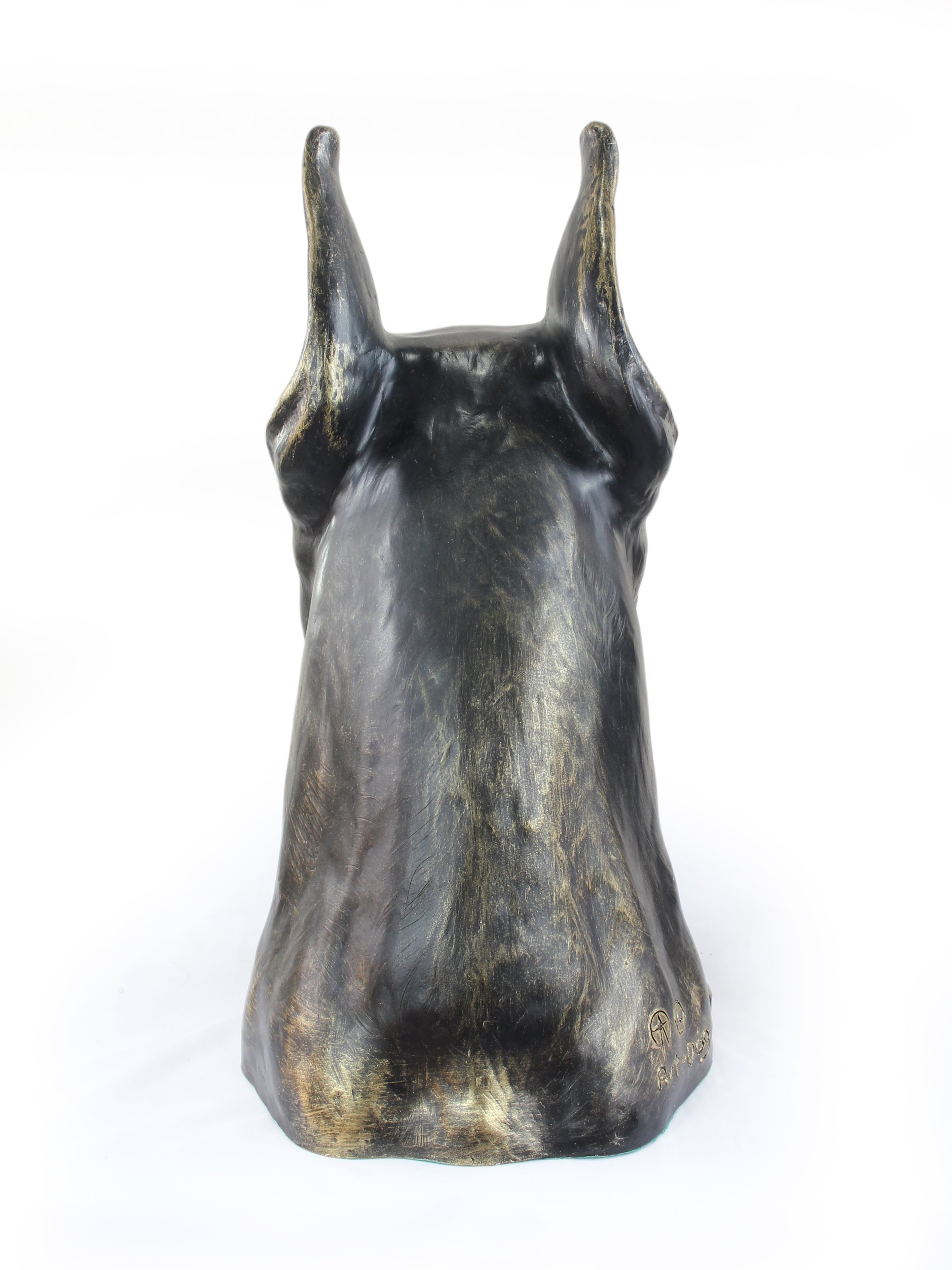 Dobermann, Doberman Pinscher, Dobie - dog bust, large dog head for the garden, unique living room decoration by Art-Dog brand