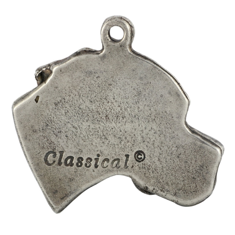English Pointer I - Silver-plated pendant with a dog in a decorative box, handbag decoration, backpack pendant by Art-Dog brand