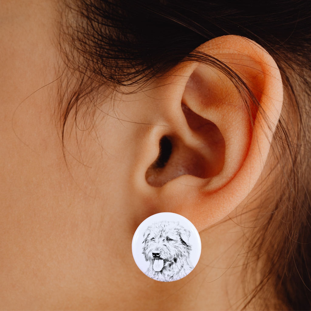 Glen of Imaal Terrier, Irish Glen of Imaal Terrier - unique dog earrings, your pet on a keychain, Art-Dog's own brand