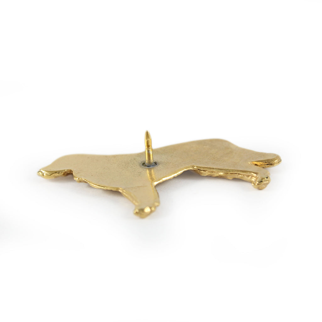 Golden Retriever - gold-plated pin brooch, elegant dog ornament, unique pin by Art-Dog brand