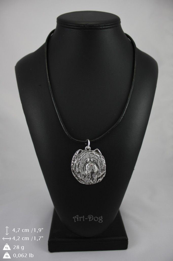Chow Chow - Necklace with dog, silver-plated pendant for dog fan, unique jewelry by Art-Dog brand
