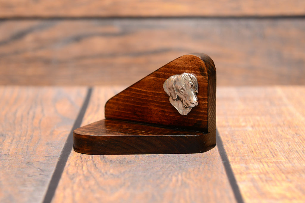 Rhodesian Ridgeback, African Lionhound, African Lion Dog - wooden candle holder with a dog, tealight holder, a memorial place for a dog by Art-Dog brand
