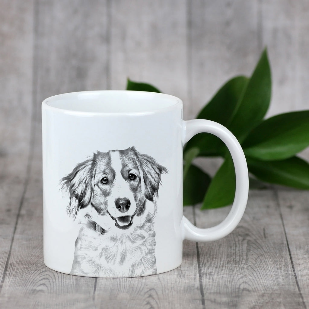 Kooikerhondje - cup with a dog, cute cup with graphics, a gift with your photo from the Art-Dog brand