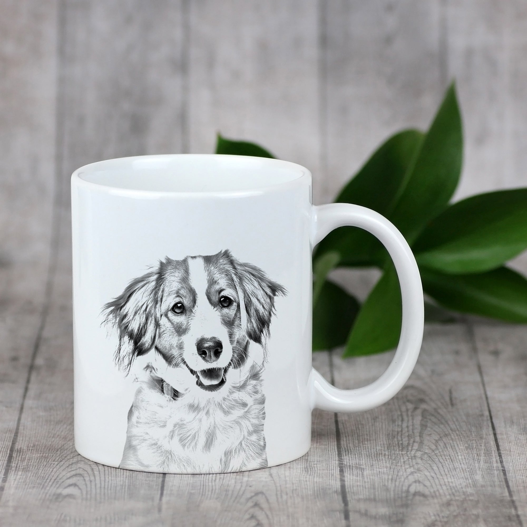 Kooikerhondje - cup with a dog, cute cup with graphics, a gift with your photo from the Art-Dog brand