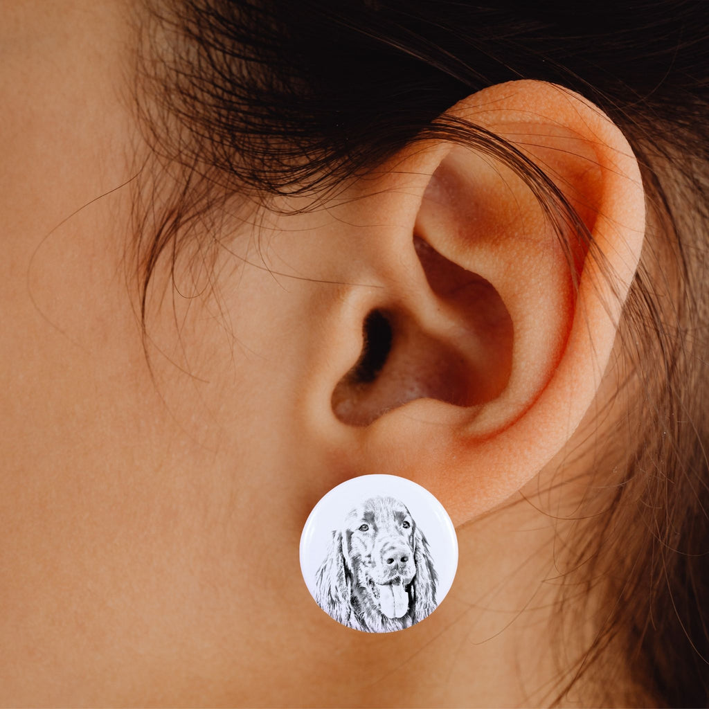 English setter, Lawerack, Laverack I - unique dog earrings, your pet on a keychain, Art-Dog's own brand