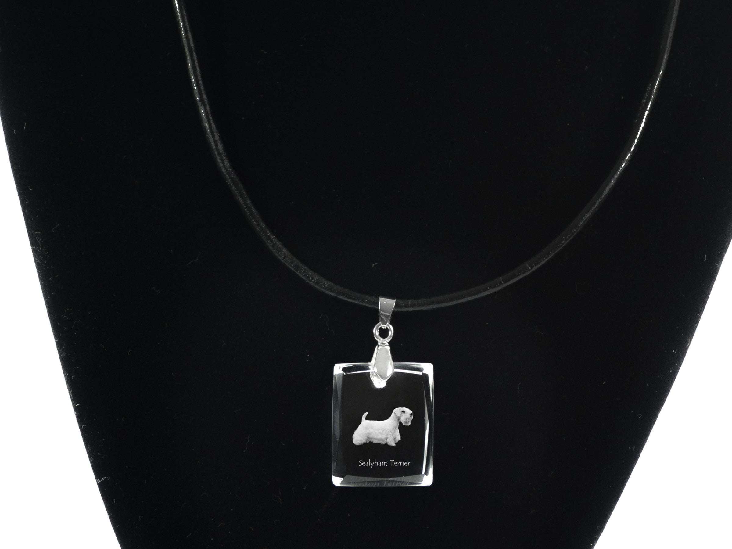 Sealyham Terrier, Welsh Border Terrier, Cowley Terrier - Crystal dog pendant, photo necklace, unique jewellery by Art-Dog