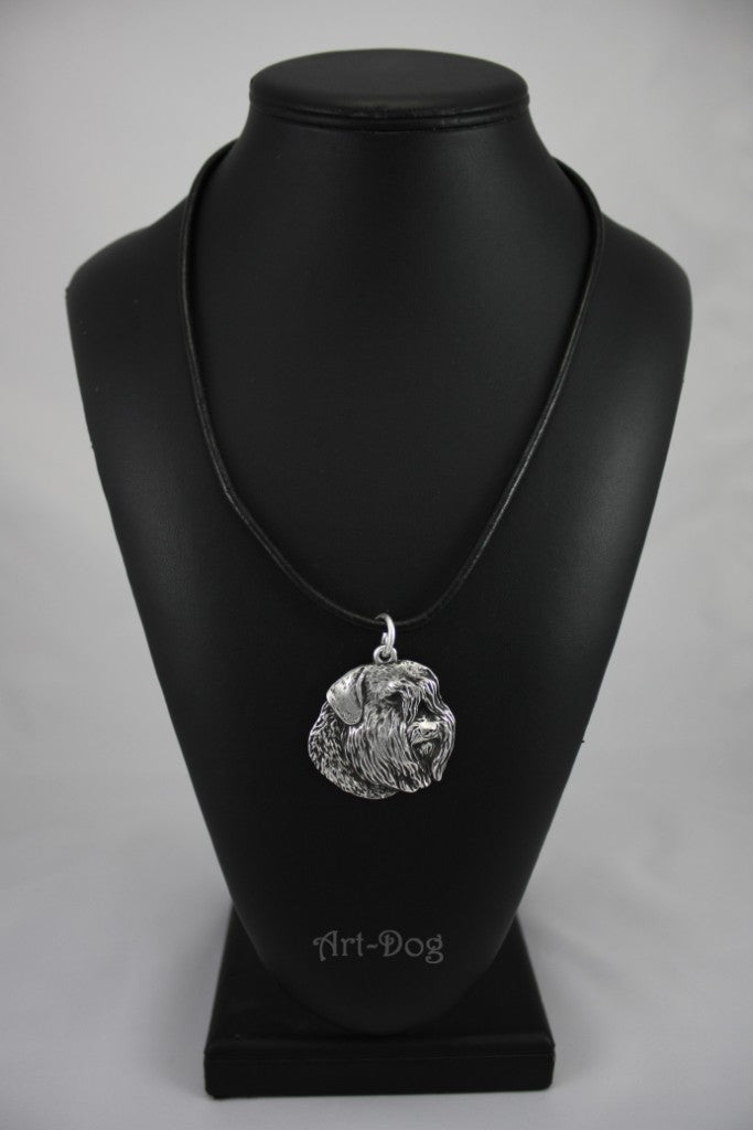 German Shepherd Dog, Alsatian Wolf Dog - Dog necklace in gift box, silver-plated locket for dog fan, striking pendant by Art-Dog brand