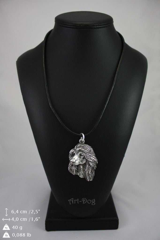 Afghan Hound, Tazi I - Necklace with dog, silver-plated pendant for dog fan, unique jewelry by Art-Dog brand