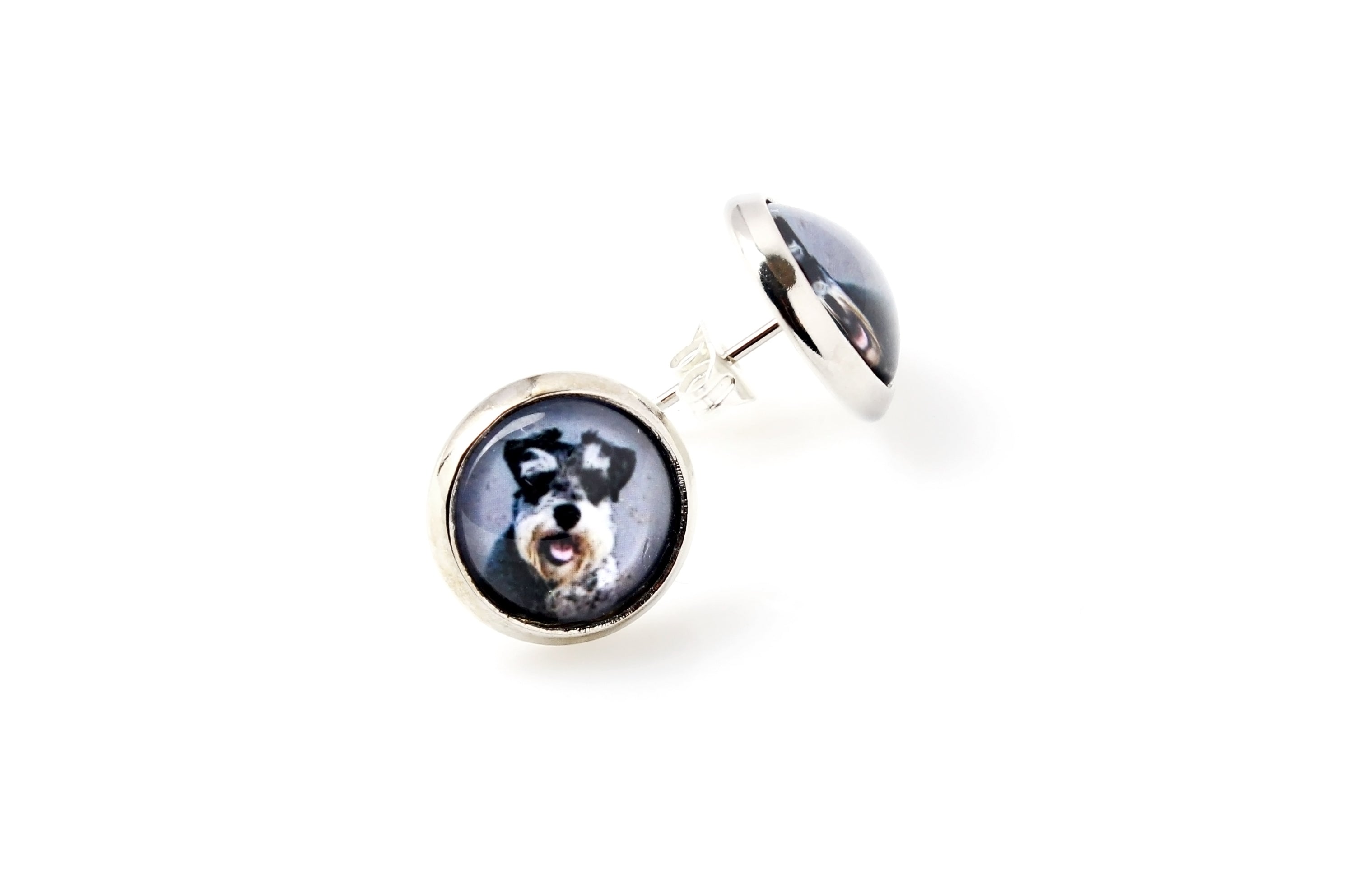 Schnauzer - a set of jewelry with your photo, a woman's ornament, handmade item, a product made with passion for creating the Art-Dog brand.