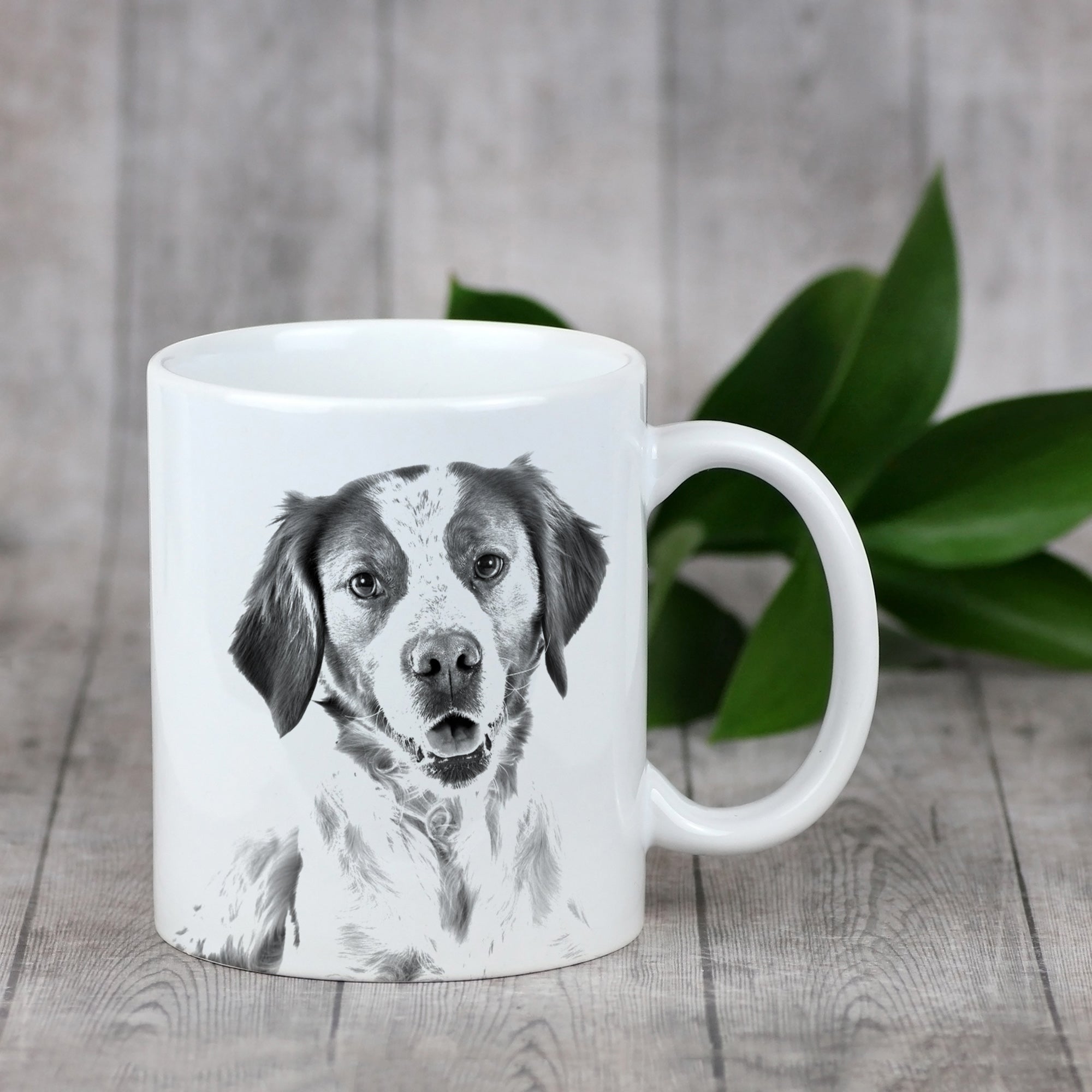 Brittany Spaniel, Brittany Wiegref - cup with a dog, cute cup with graphics, a gift with your photo from the Art-Dog brand