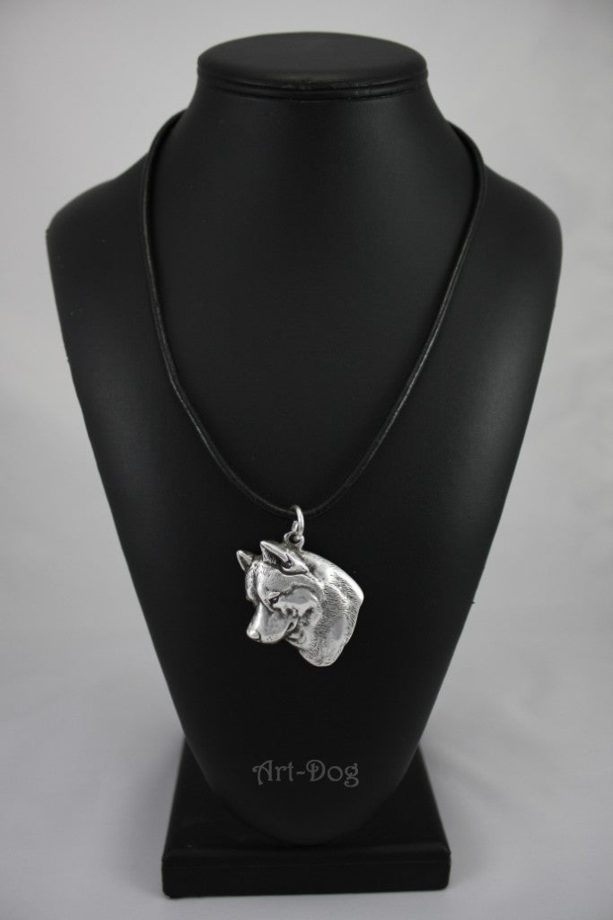 Siberian Husky, Chukcha - Dog necklace in gift box, silver-plated locket for dog fan, striking pendant by Art-Dog brand