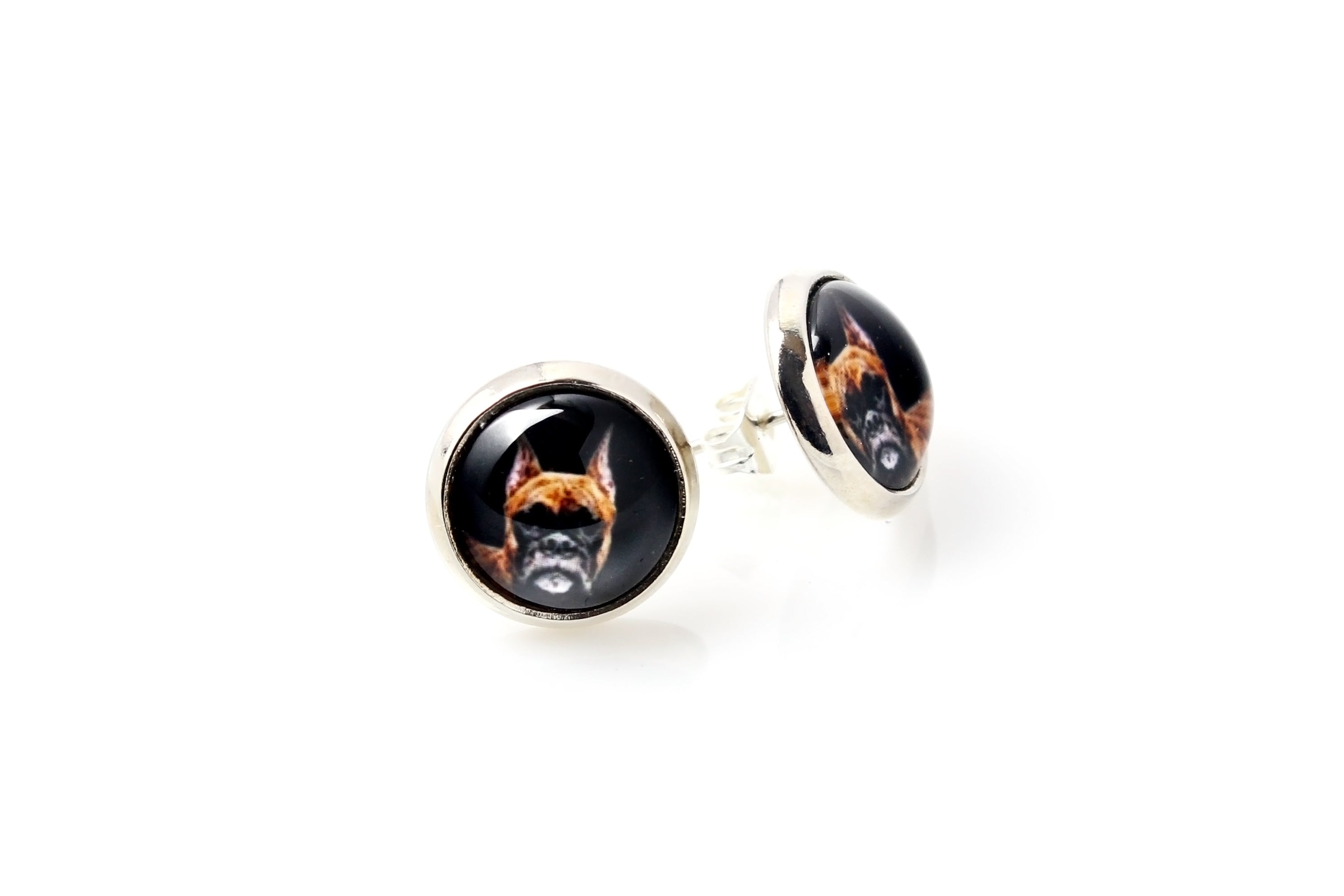 Boxer, German Boxer III - a set of jewelry with your photo, a woman's ornament, handmade item, a product made with passion for creating the Art-Dog brand.