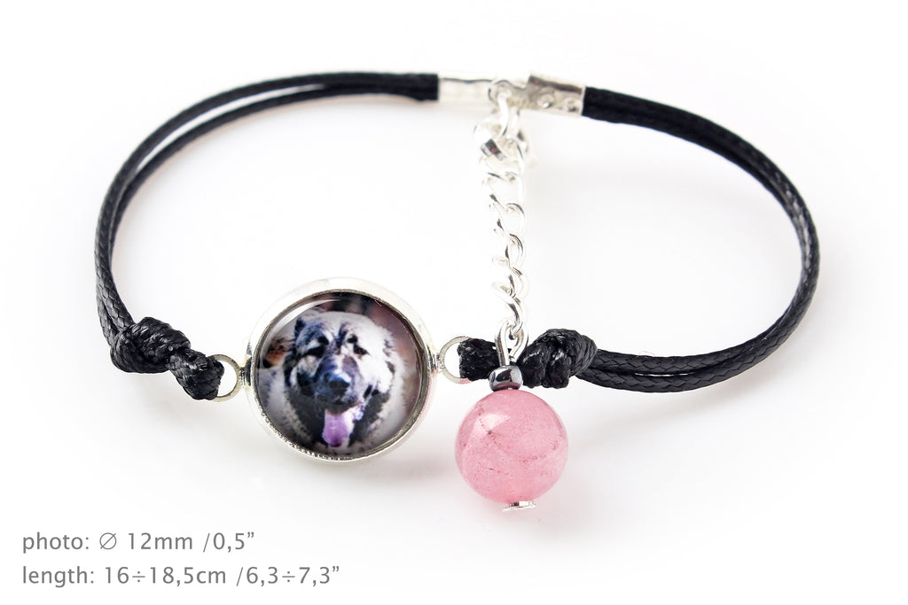 Caucasian Shepherd Dog, Caucasian Ovcharka - bracelet in a box with your photo, feminine jewelry, perfect gift from Art-Dog brand