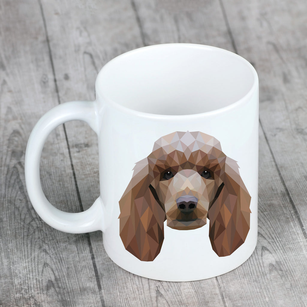 Poodle - cup with a geometric dog image and the inscription Art-Dog