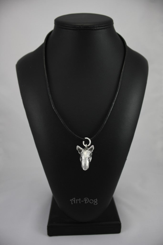 Bull Terrier, Bully I - Dog necklace in gift box, silver-plated locket for dog fan, striking pendant by Art-Dog brand