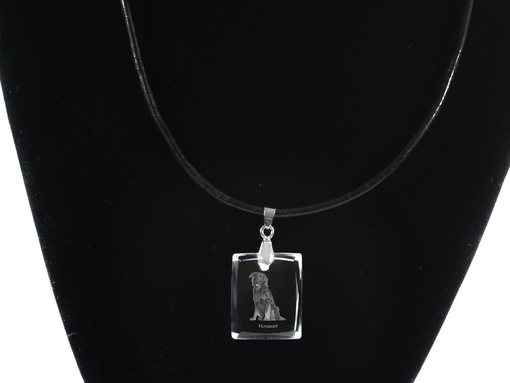Hovawart, Hovie - Crystal dog pendant, photo necklace, unique jewellery by Art-Dog