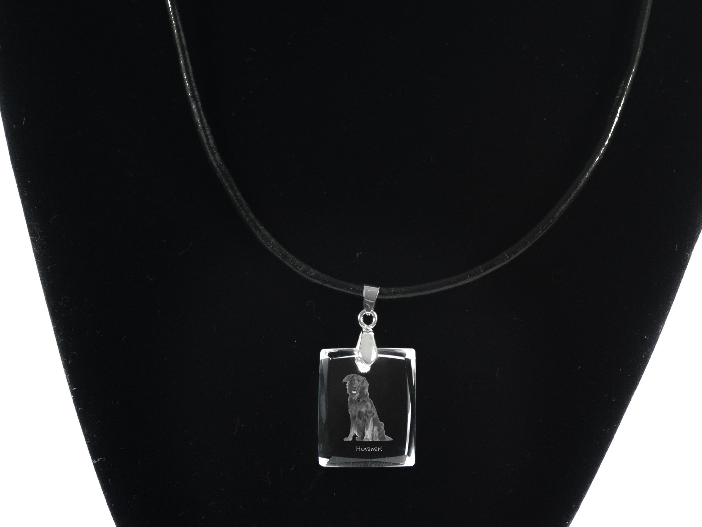 Hovawart, Hovie - Crystal dog pendant, photo necklace, unique jewellery by Art-Dog