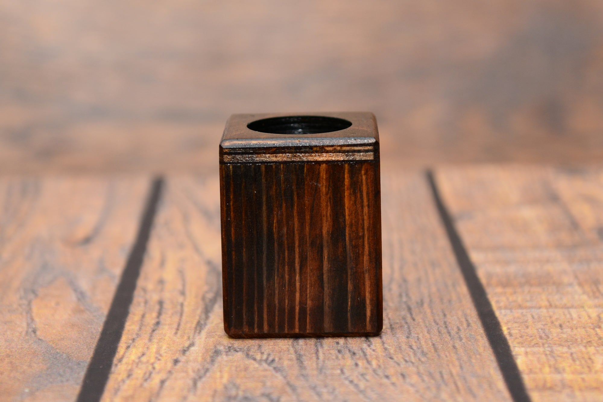 Schnauzer III - wooden candle holder with a dog, a unique souvenir after losing a dog, a handicraft from the Art-Dog brand