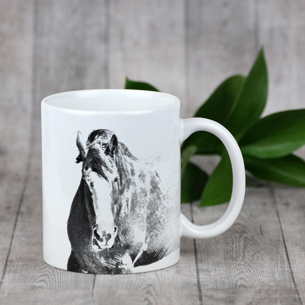 Clydesdale - cup with a horse, cute cup with graphics, a gift with your photo from the Art-Dog brand