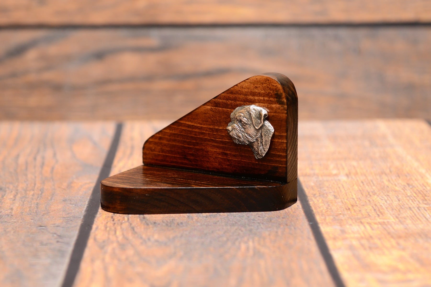 Border Terrier - wooden candle holder with a dog, tealight holder, a memorial place for a dog by Art-Dog brand