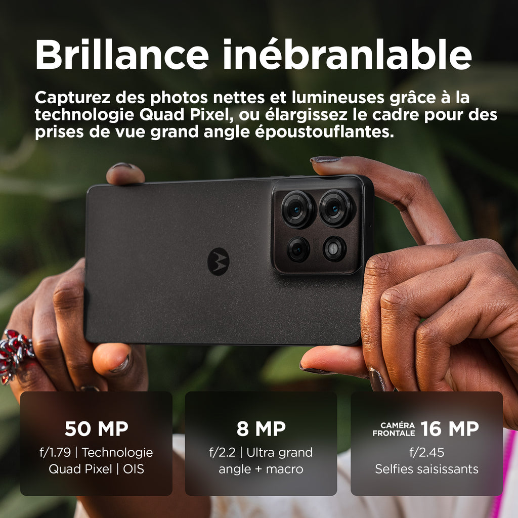Motorola moto G75 5G 17,2 cm (6.78") Double SIM hybride Android 14 USB Type-C 8 Go 256 Go 5000 mAh Gris - vue 7