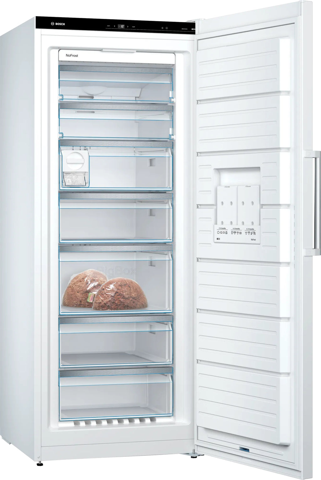 Bosch Bosch Serie 6 GSN54AWDV congélateur Congélateur vertical Pose libre 328 L Blanc