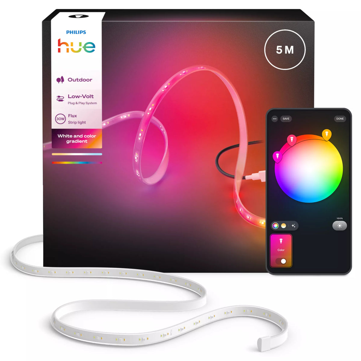 Philips Lightstrip d'extérieur Flux 5 m