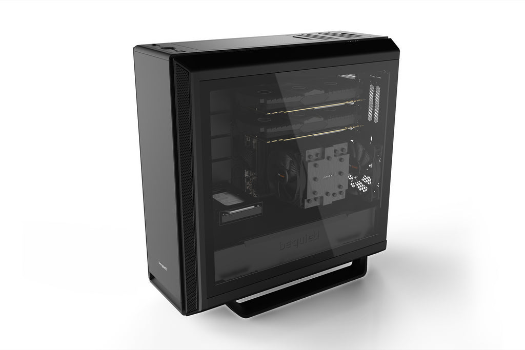 be quiet! Silent Base 802 Noir | Boîtier PC ARGB vitré, Mini ITX / Micro ATX / ATX / E-ATX, 3 ventilateurs Pure Wings 14