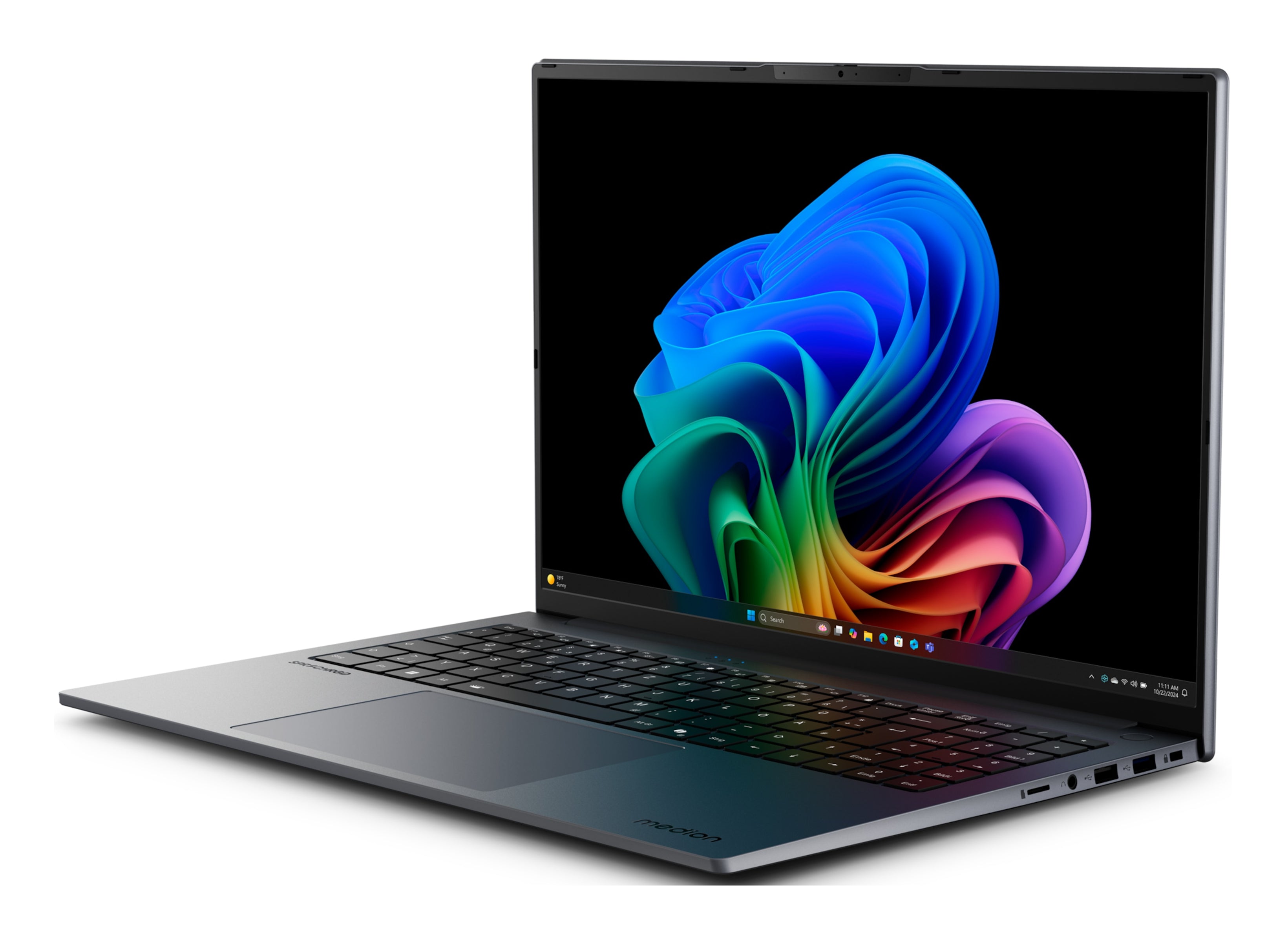 MEDION SPRCHRGD 16 S1 OLED; Copilot+ PC Intel Core Ultra 7 258V Ordinateur portable 40,6 cm (16") 2.8K 32 Go LPDDR5x-SDRAM 1 To SSD Wi-Fi 7 (802.11be) Windows 11 Home Gris