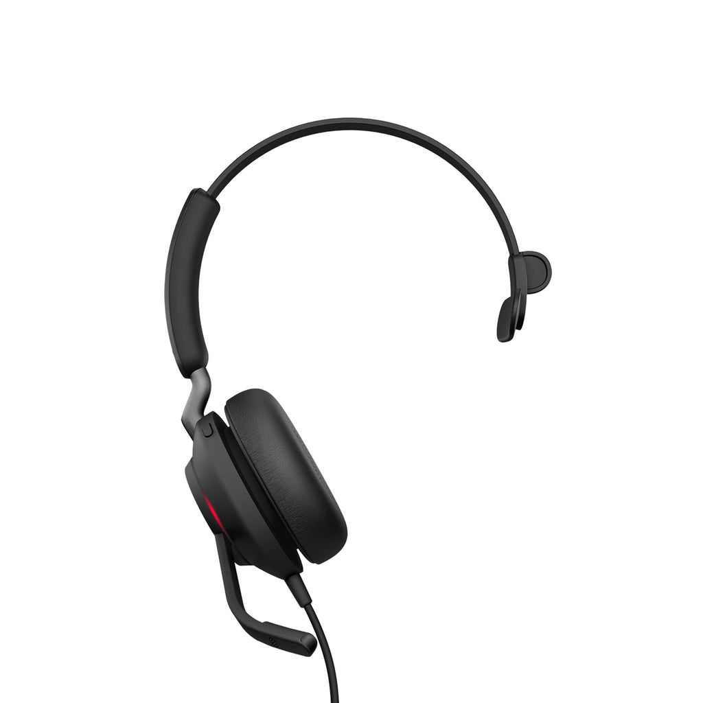 Jabra Evolve2 40 SE Casque Filaire pour Bureau et Centre d'appels, USB Type-C / USB Type-A, Noir