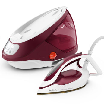 Tefal GV9220 Centrale Vapeur 2600 W, Semelle Durilium AirGlide Autoclean, Bourgogne et Blanc