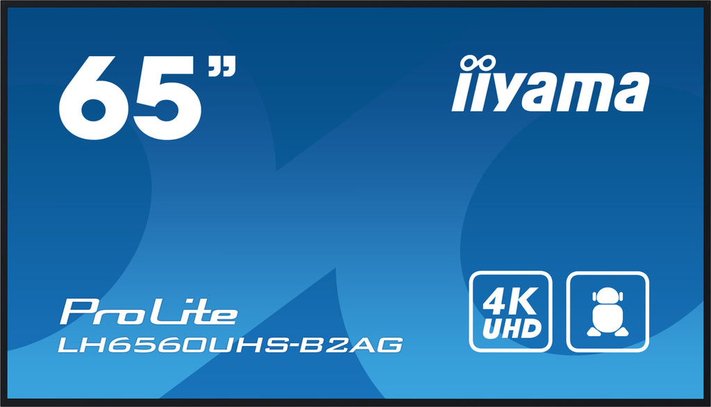 iiyama LH6560UHS-B2AG Écran d'affichage dynamique 64.5" 4K Ultra HD LED Android 11 Wifi Noir
