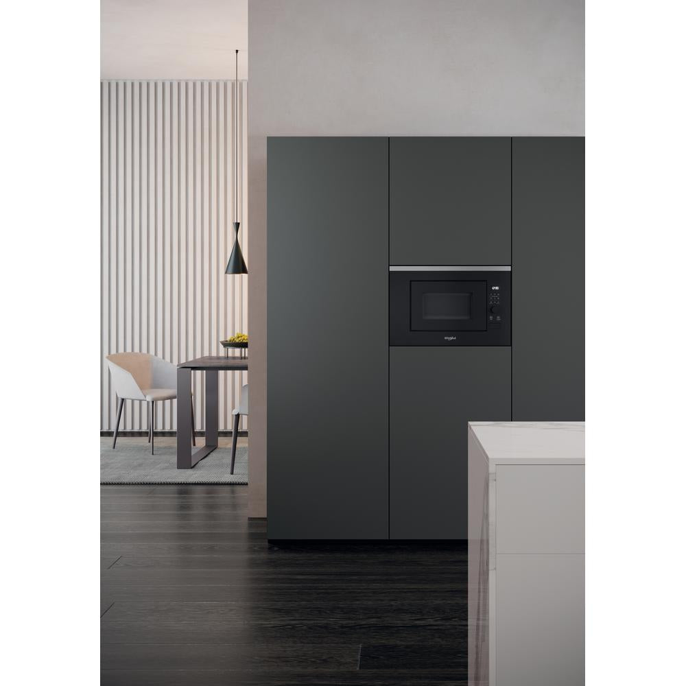 Whirlpool WMF201G Noir, Acier inoxydable Micro-ondes grill Intégré 20 L 800 W