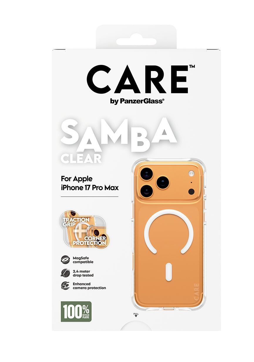 PanzerGlass CARE™ by ® Samba Case Transparent w. White MagSafe iPhone 17 Pro Max coque de protection pour téléphones portables Housse - vue 3