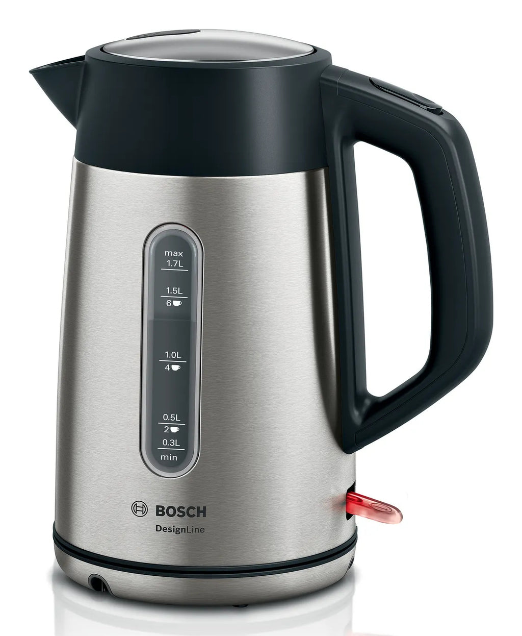 Bosch Bosch TWK4P440 bouilloire 1,7 L 2400 W Noir, Acier inoxydable