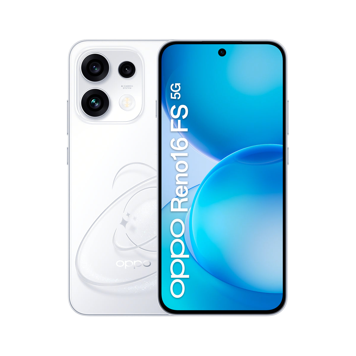OPPO Reno16 FS 5G 16,7 cm (6.57") Double SIM Android 16.0 USB Type-C 8 Go 512 Go 6500 mAh Blanc