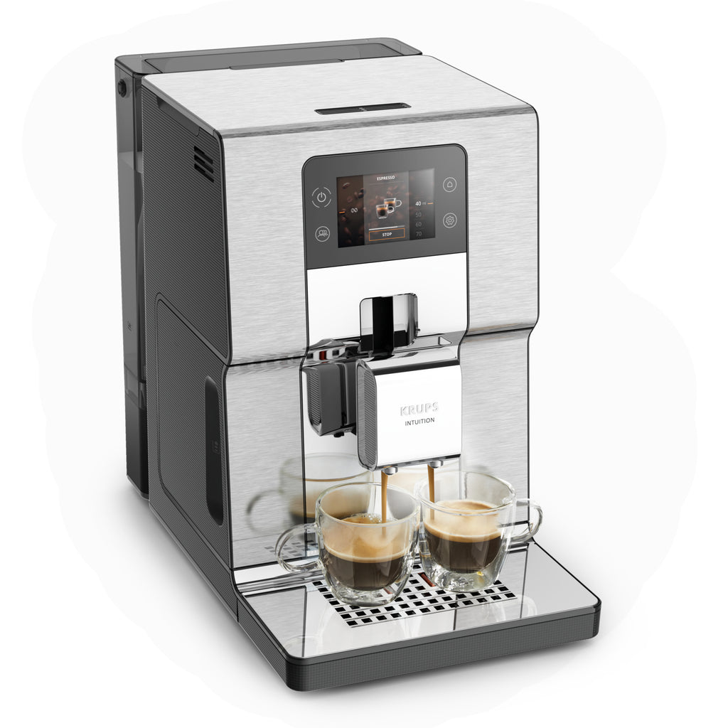 Krups Intuition Experience+ EA877D10 Machine à Café Entièrement Automatique, Espresso, 3 L