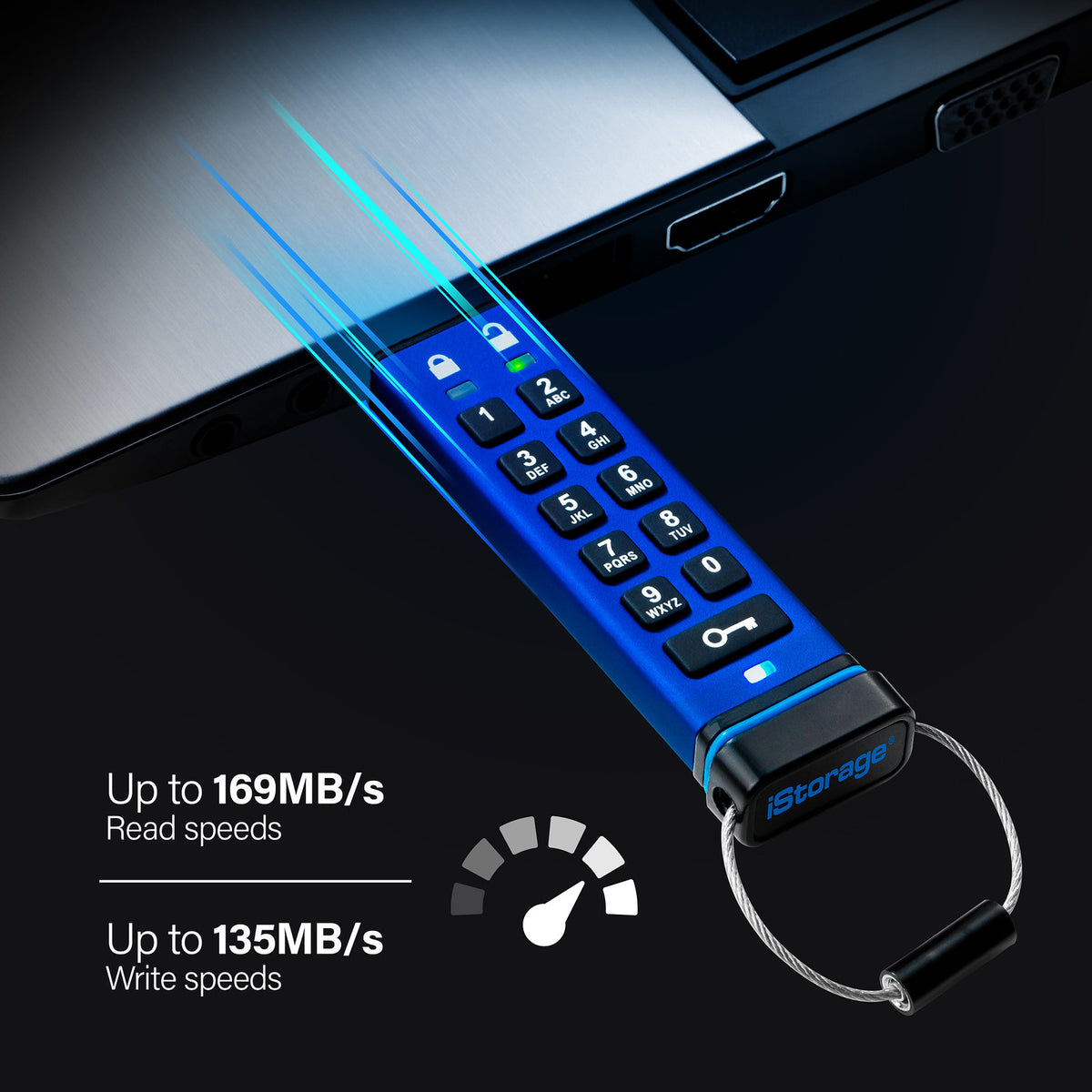 iStorage datAshur Pro USB3 256-bit 16GB - vue 4