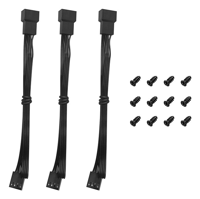 DeepCool FD12 V2 Kabinetblæser 3-pack Sort 120 mm