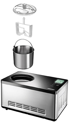 Unold 48845 sorbetière Compresseur pour sorbetière 2 L 180 W Noir, Acier inoxydable - vue 8